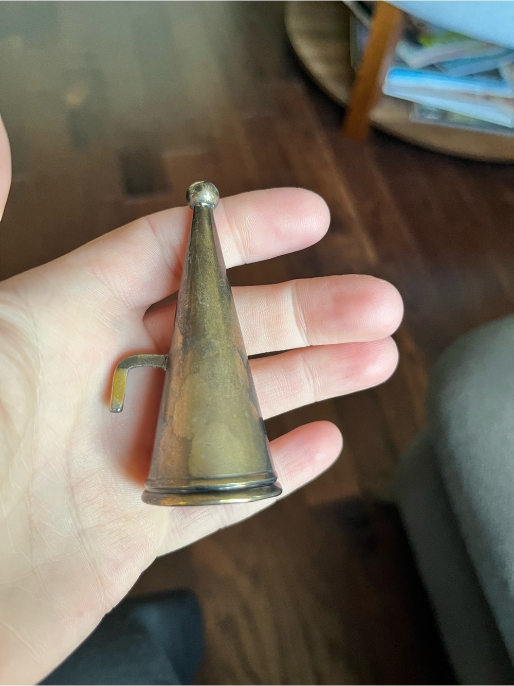 Antique Brass Candle Snuffer